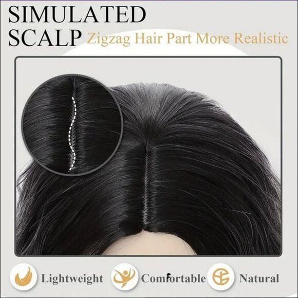 Women'S 26" Long Curly Wavy Synthetic Wig  Heat Resistant High Temperature Fiber - Picture 10 of 16